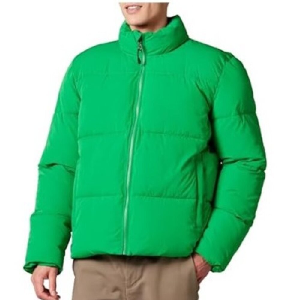 Mens Mock Neck Heavyweight Puffer Coat 2XL NEW